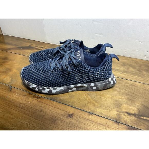 Nobull Radial Navy Mesh Runner Low Top Lace Up Trainer Shoes Unisex M7/W8.5 - Picture 1 of 10